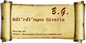Bárányos Gizella névjegykártya